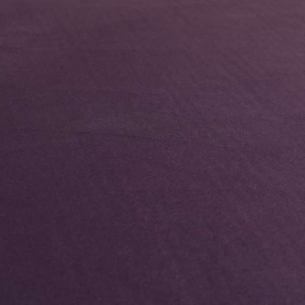 Zouk Plain Durable Velvet Brushed Cotton Effect Upholstery Fabric Raisin Purple Colour - Made To Measure Curtains