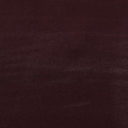 Zouk Plain Durable Velvet Brushed Cotton Effect Upholstery Fabric Eggplant Purple Colour