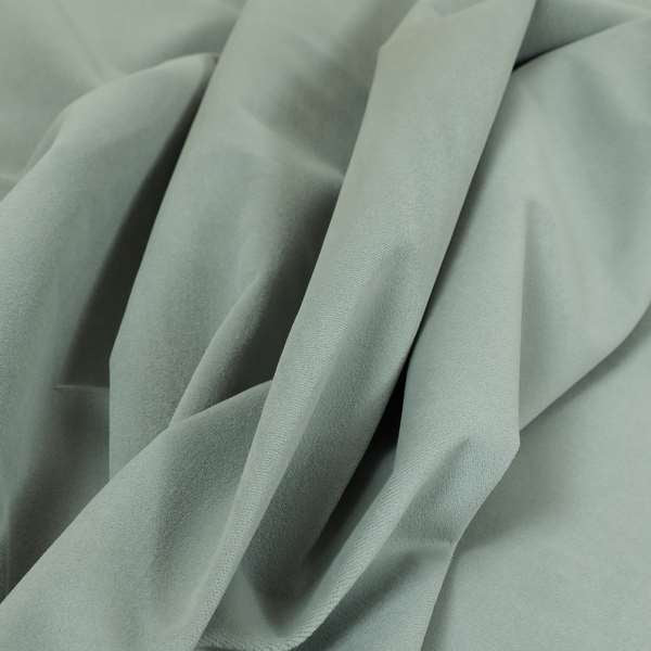 Zouk Plain Durable Velvet Brushed Cotton Effect Upholstery Fabric Dove Grey Silver Colour - Roman Blinds