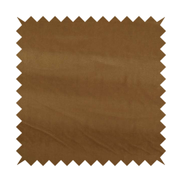 Zouk Plain Durable Velvet Brushed Cotton Effect Upholstery Fabric Tan Brown Colour - Roman Blinds