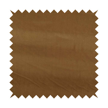 Zouk Plain Durable Velvet Brushed Cotton Effect Upholstery Fabric Tan Brown Colour - Made To Measure Curtains