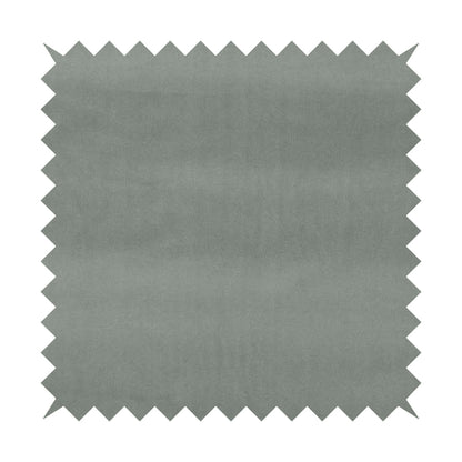 Zouk Plain Durable Velvet Brushed Cotton Effect Upholstery Fabric Flint Silver Colour - Made To Measure Curtains