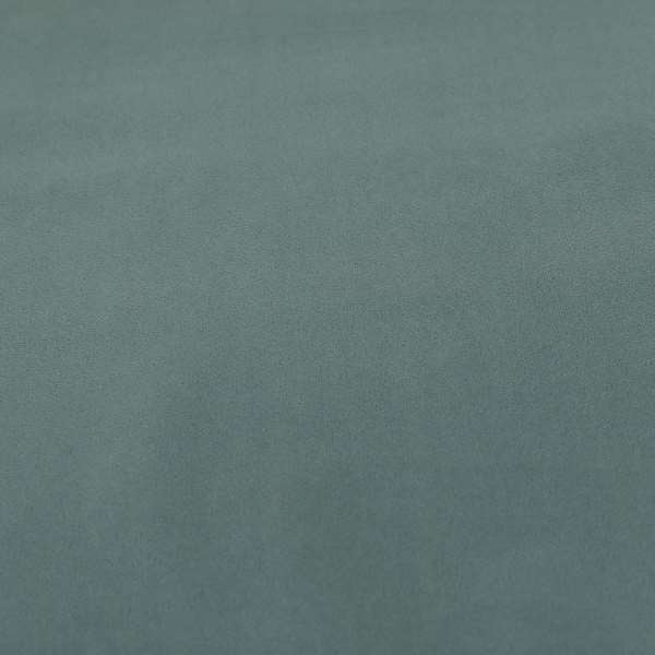 Zouk Plain Durable Velvet Brushed Cotton Effect Upholstery Fabric Slate Blue Grey Colour - Roman Blinds