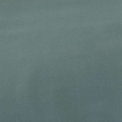 Zouk Plain Durable Velvet Brushed Cotton Effect Upholstery Fabric Slate Blue Grey Colour - Made To Measure Curtains