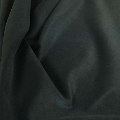 Zouk Plain Durable Velvet Brushed Cotton Effect Upholstery Fabric Charcoal Grey Colour - Made To Measure Curtains