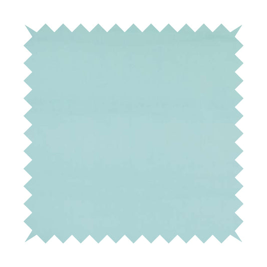 Zouk Plain Durable Velvet Brushed Cotton Effect Upholstery Fabric Sky Blue Colour