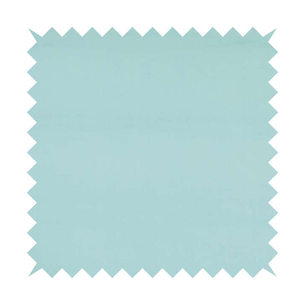 Zouk Plain Durable Velvet Brushed Cotton Effect Upholstery Fabric Sky Blue Colour - Made To Measure Curtains