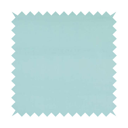 Zouk Plain Durable Velvet Brushed Cotton Effect Upholstery Fabric Sky Blue Colour - Made To Measure Curtains