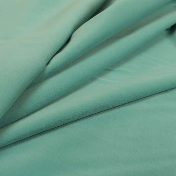 Zouk Plain Durable Velvet Brushed Cotton Effect Upholstery Fabric Sapphire Blue Colour - Roman Blinds