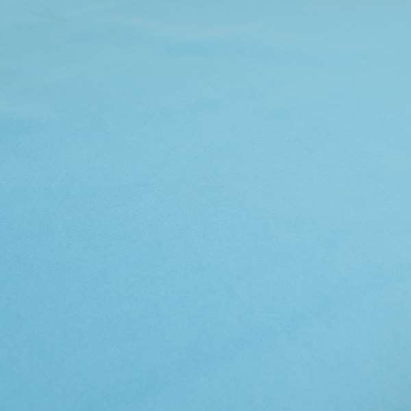 Zouk Plain Durable Velvet Brushed Cotton Effect Upholstery Fabric Olympic Blue Colour