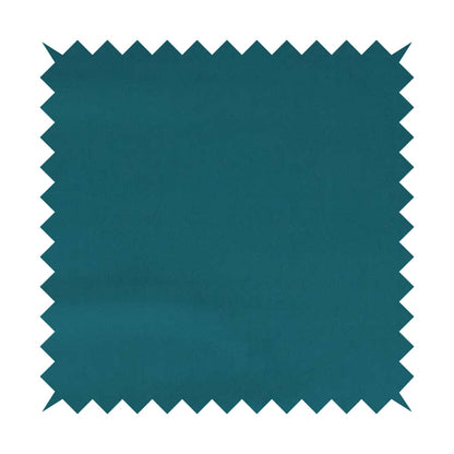 Zouk Plain Durable Velvet Brushed Cotton Effect Upholstery Fabric Azure Blue Colour - Made To Measure Curtains