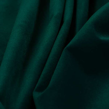 Zouk Plain Durable Velvet Brushed Cotton Effect Upholstery Fabric Peacock Teal Colour - Roman Blinds