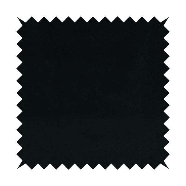 Zouk Plain Durable Velvet Brushed Cotton Effect Upholstery Fabric Jet Black Colour - Handmade Cushions