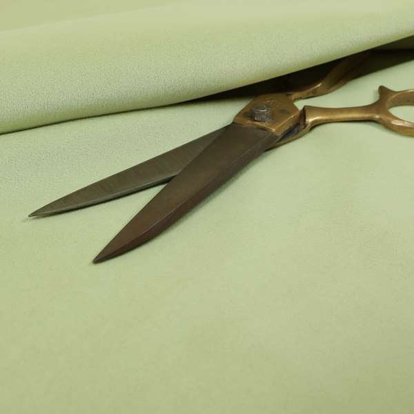 Zouk Plain Durable Velvet Brushed Cotton Effect Upholstery Fabric Mint Green Colour - Roman Blinds