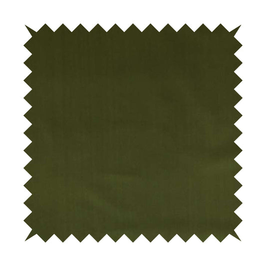 Zouk Plain Durable Velvet Brushed Cotton Effect Upholstery Fabric Juniper Green Colour